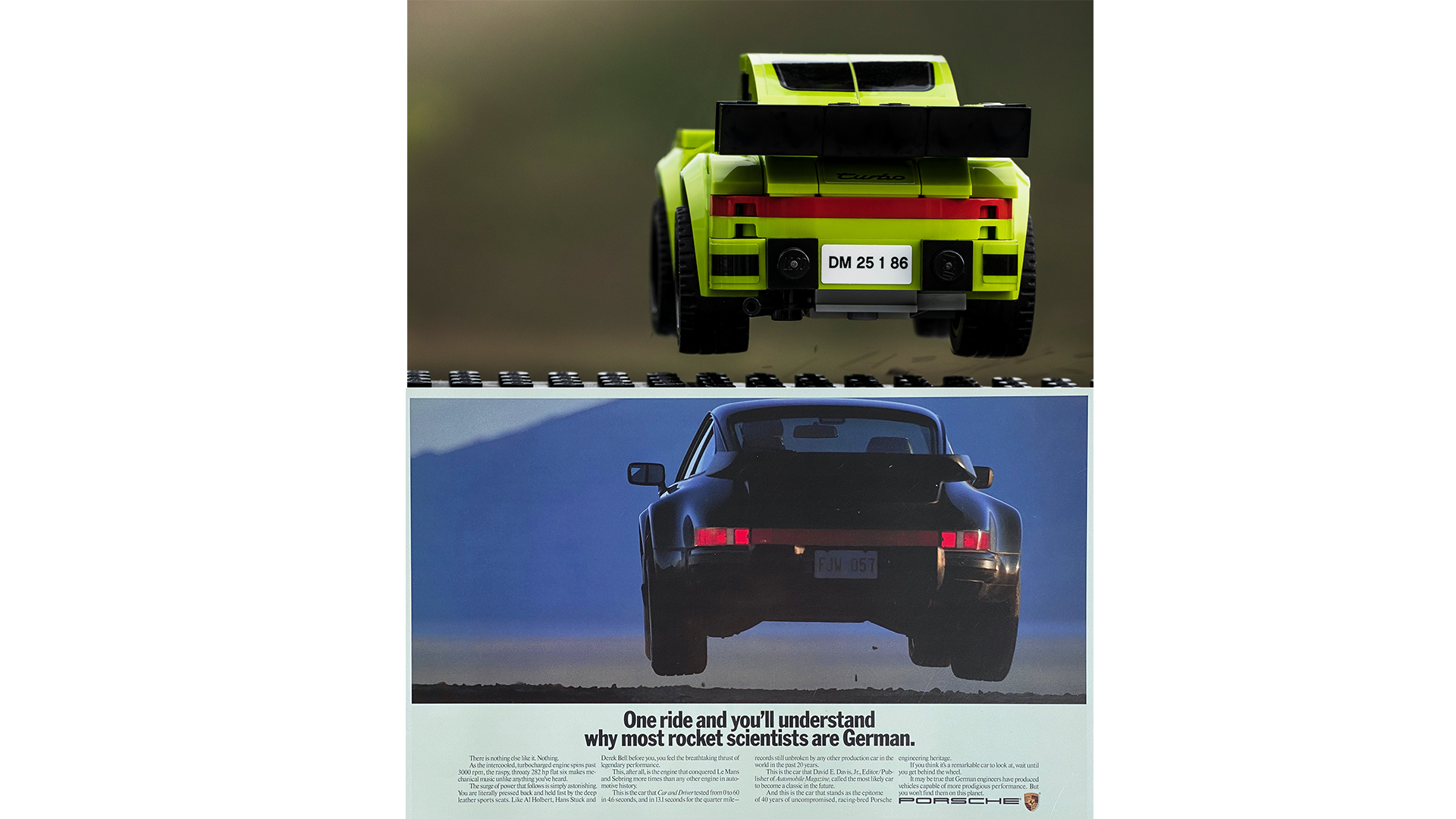 930 Turbo, recreation with Lego, 2020, Porsche AG